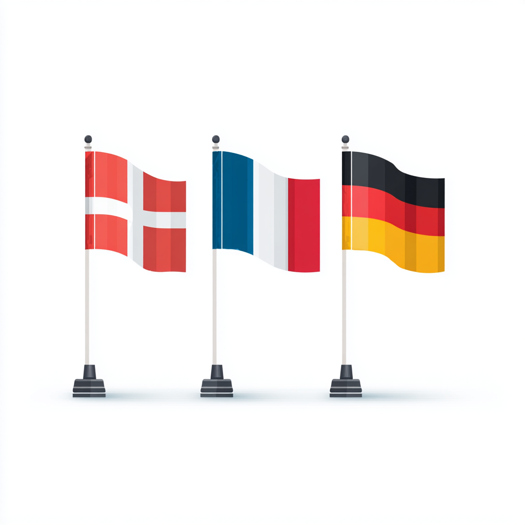 Denmark, France & Germany